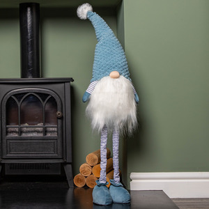 Standing Christmas Gonk with Extendable Legs and Knitted Hat