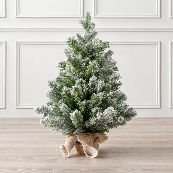 Mini Flocked Christmas Tree 2ft