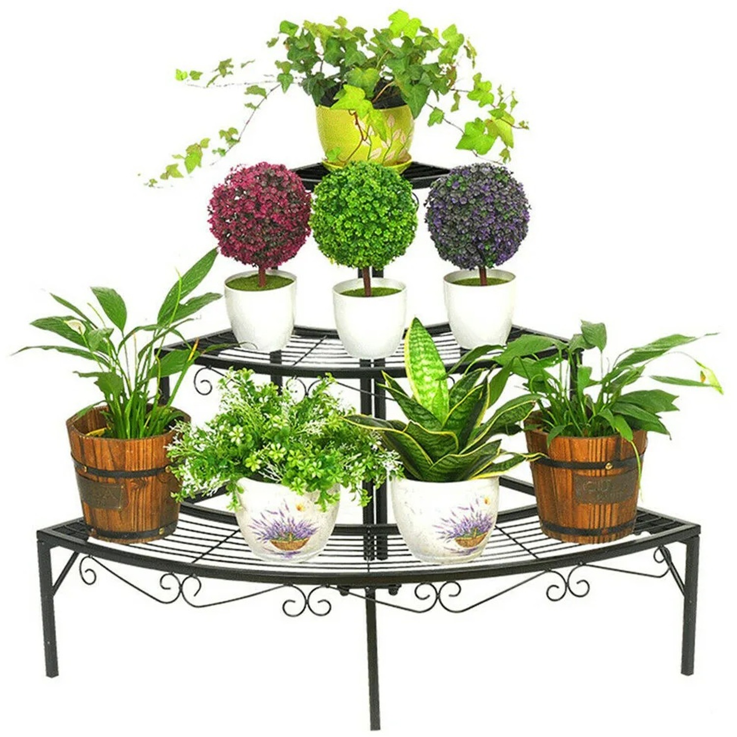 3 Tier Metal Corner Plant Stand