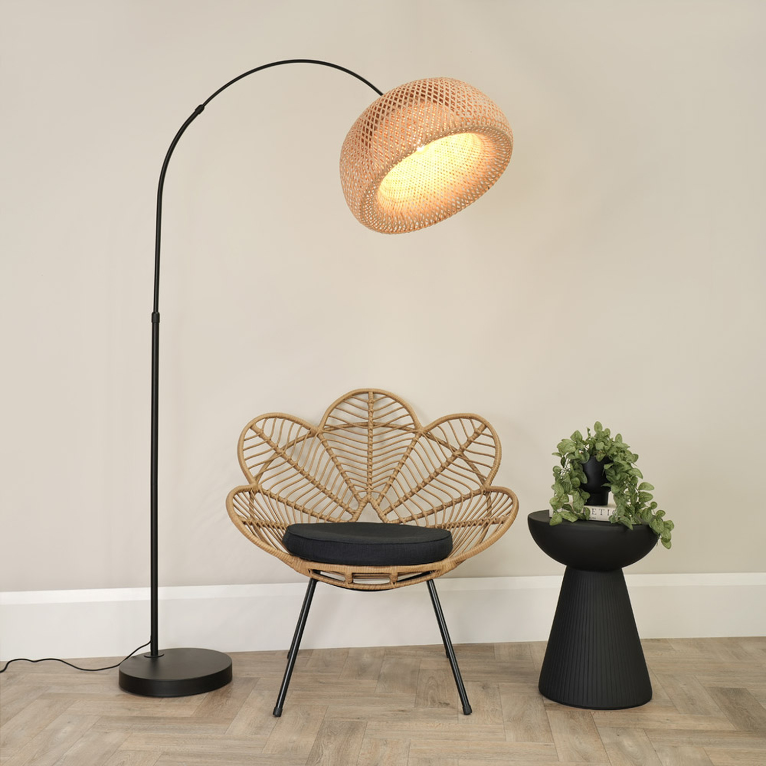 Image of Louis Floor Lamp with a Bamboo&hellip;