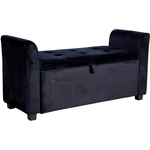 Home Source Verona Sleigh Style Window Storage Box Seat