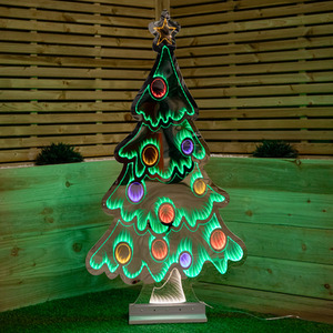 Christmas Tree Infinity Decoration with LEDs