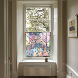 Fabbrico Art Deco Stained Glass Privacy Window Film