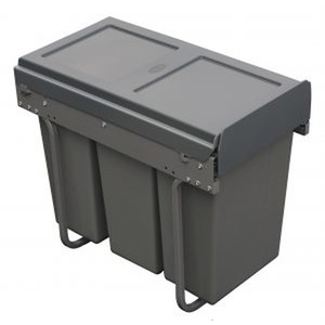 30L Pull Out Kitchen Waste Recycling Bin for 300mm Cabinet Hinged Door