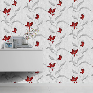 Fleur Floral Trail Sparkle Wallpaper