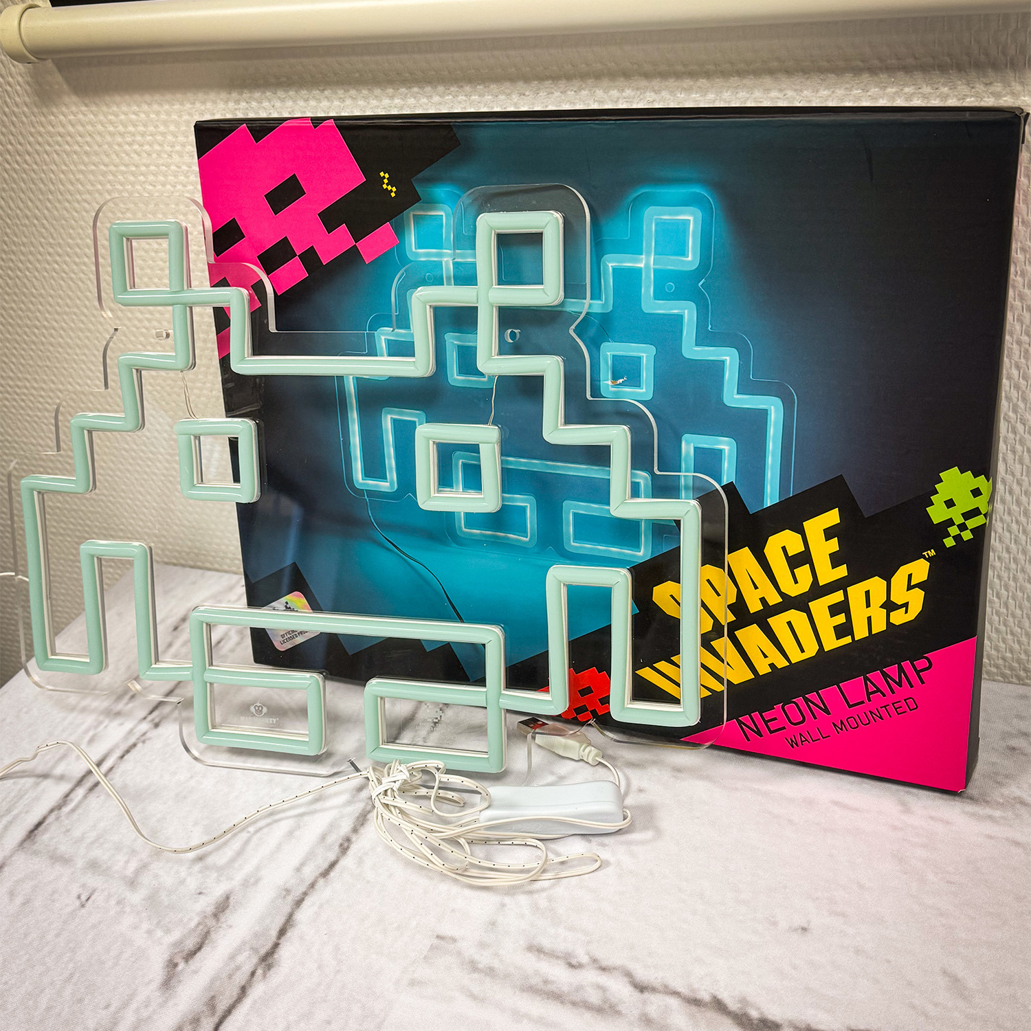 Space Invaders Neon Sign Space Invaders Logo Neon Lamp