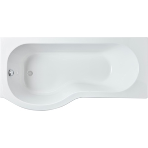 P Shape Left Hand Shower Bath Tub with Leg Set 1700mm