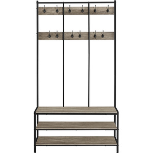 Grey Yaheetech Hallway Rack with Shoe Storage shot 9743840