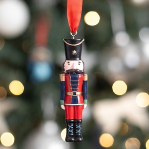 Traditional Christmas Nutcracker Hanging Ornament