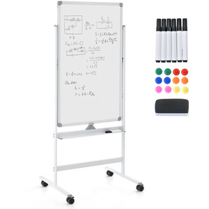 Reversible Dry Erase Board Rolling White Board