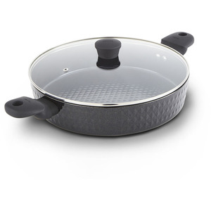 30cm Shallow Casserole with Black Diamond coating