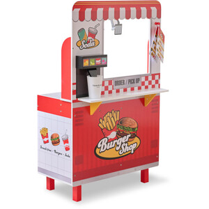Burger Shop Playset with Grill and Fryer