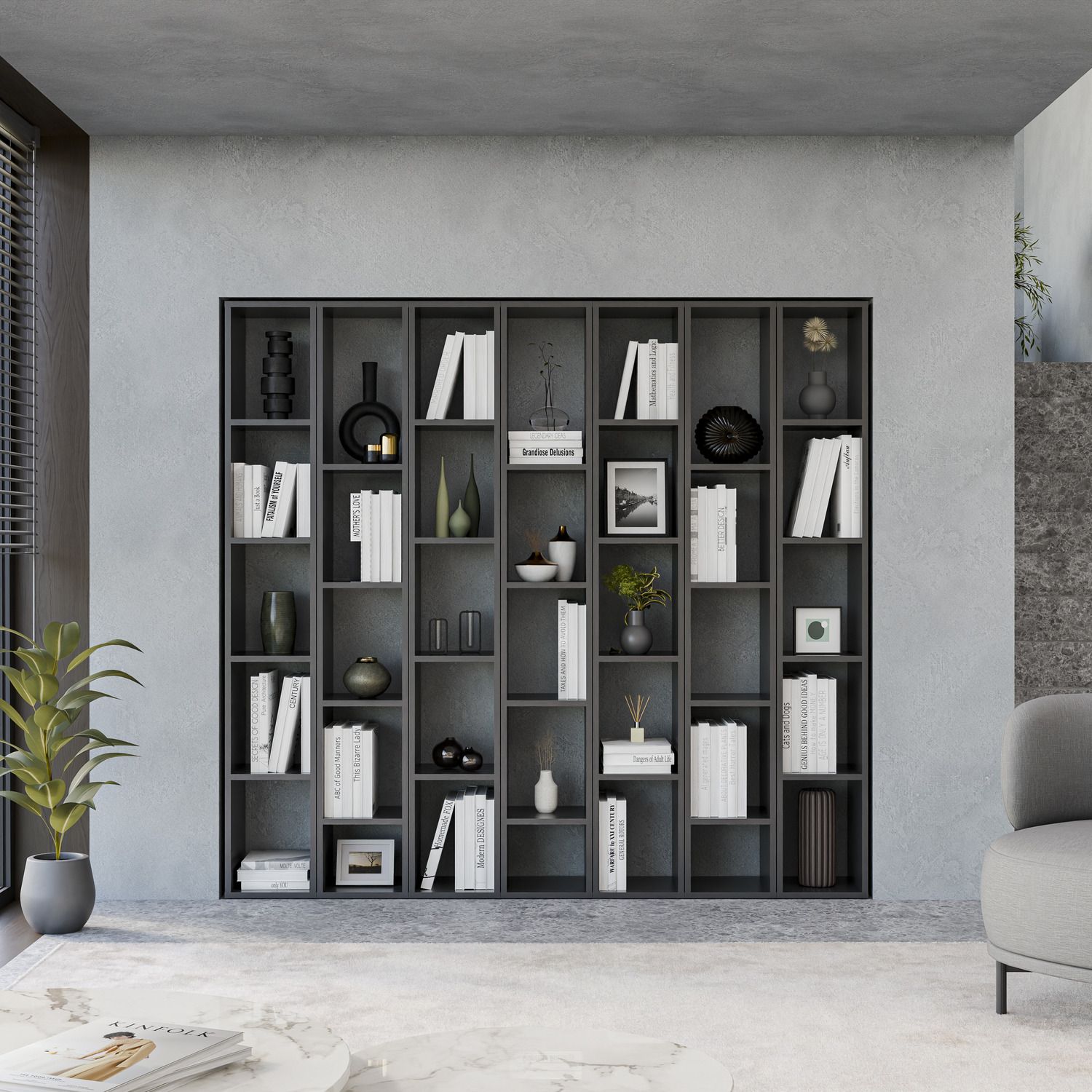 Lion Bookcase - Black