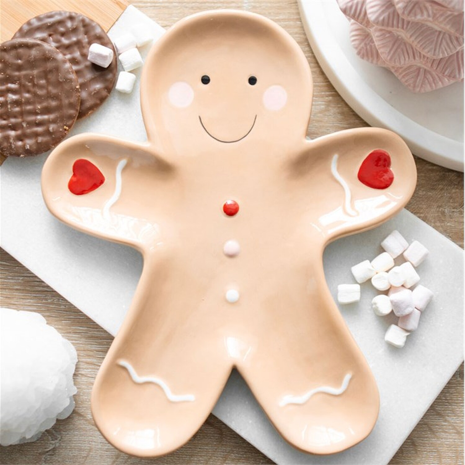 Image of Gingerbread Man Festive Serving Plate For&hellip;