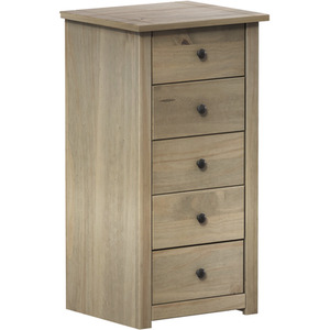 Panama 5 Drawer Narrow Chest
