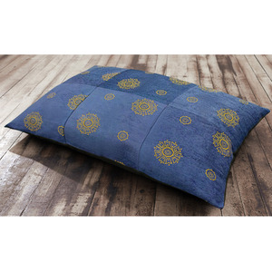 Mandala Pattern Lounging Cushion with Tailor Joint and Non-Slip Base