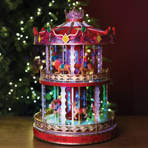 Large Magical Musical Carousel Model