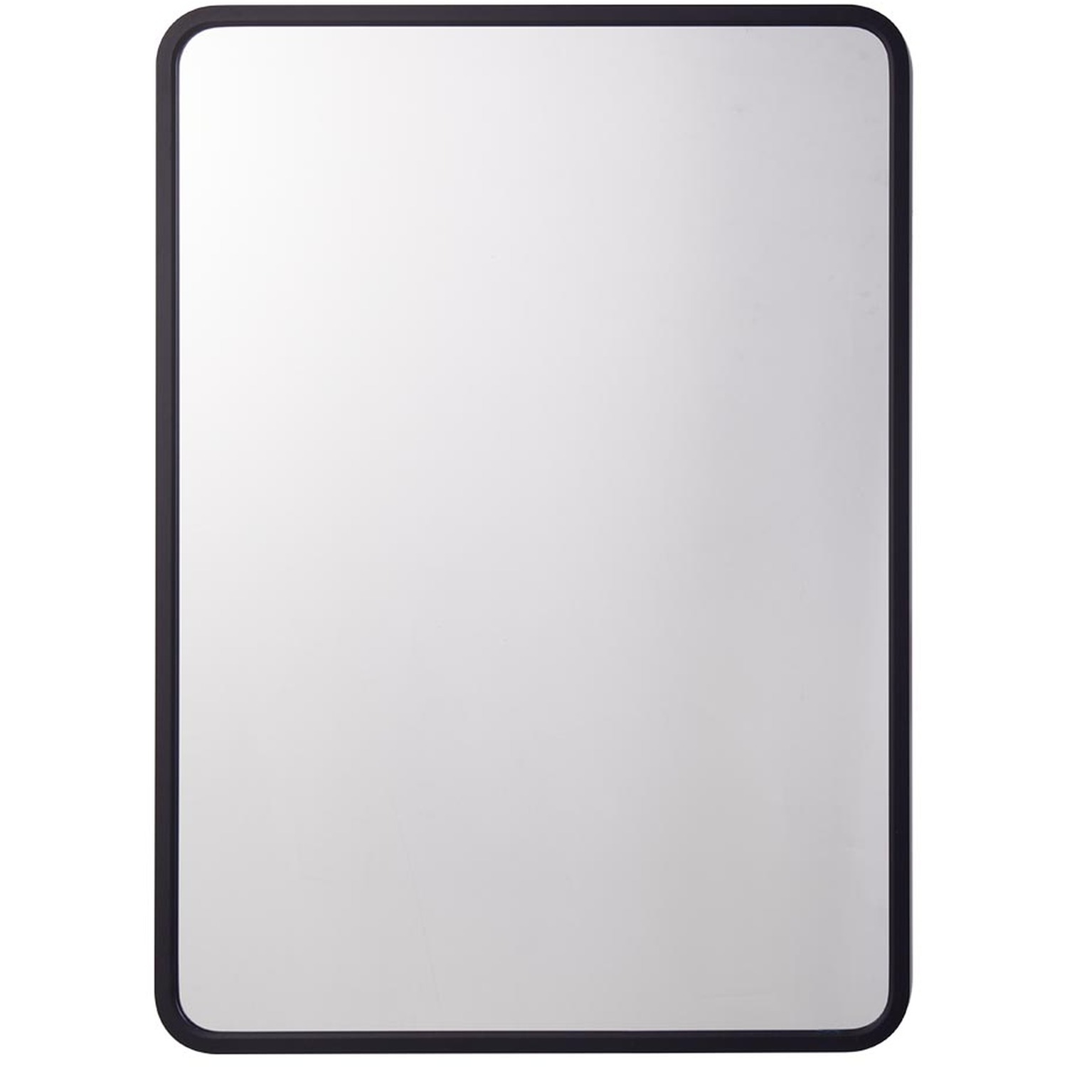 Lifeideas Rectangular Bathroom Mirror Cabinet - Black