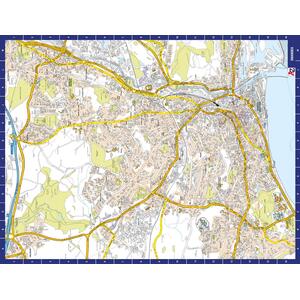 Great Britain A Z Map of Swansea 1000 Piece Jigsaw Puzzle Exclusive