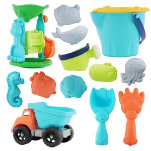 Sand Truck Accessories 16 Piece Beach Play Set