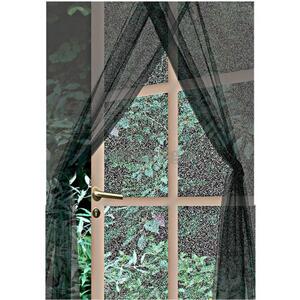 Fly Door Screen Self Adhesive Mesh Netting Set of 2