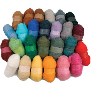 Carded Wool assorted colours 26x25g