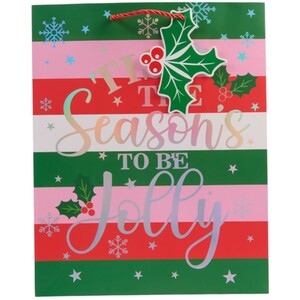 Large Tis the Season Gift Bag