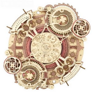 Zodiac Wall Clock, 3D Wooden Puzzle Model Building Block