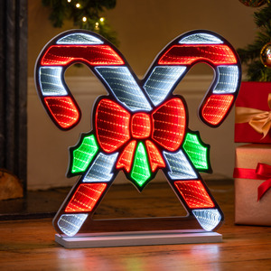 Multi-colour / Candy Canes Christmas Infinity Tunnel Light shot 11589734