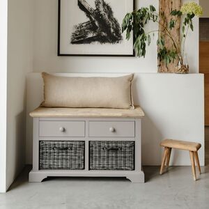 Florence Storage Bench with 2 Baskets