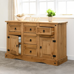Corona 2 Door 5 Drawer Sideboard