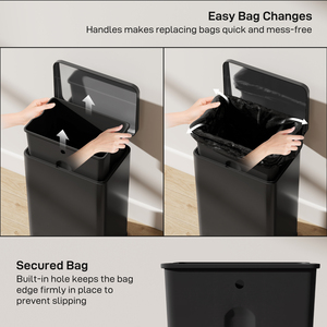 HOMCOM Kitchen Pedal Bin with Soft-Close Lid