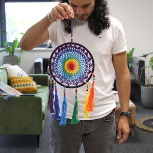 Small Dreamcatcher Vivid Rainbow MultiColor