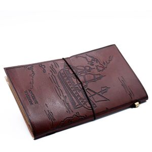 Handmade Leather Journal Our Family Adventure Book (80 pages)