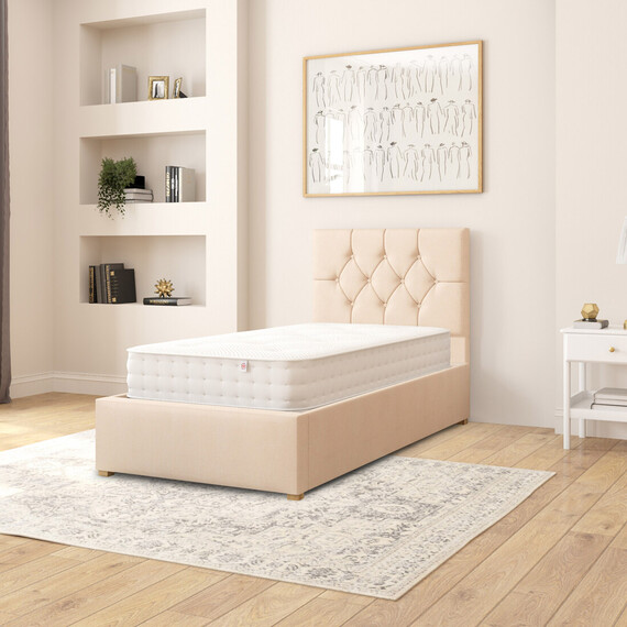 Olivier Fabric Ottoman Storage Bed, Kimiyo Linen Fabric