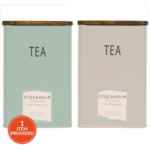 Stockholm Tea Canister with Bamboo Lid