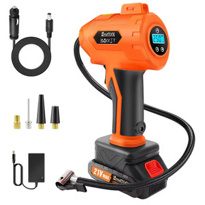 21V Portable Rechargeable Tire Pump with LED Display