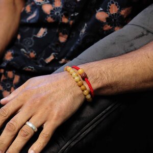 Yellow Aventurine Double Power Gemstone Bracelet - Uplifting  Creative