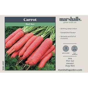 Marshalls Garden Red Sun Carrot Seeds - 1 g, approx. 300 seeds