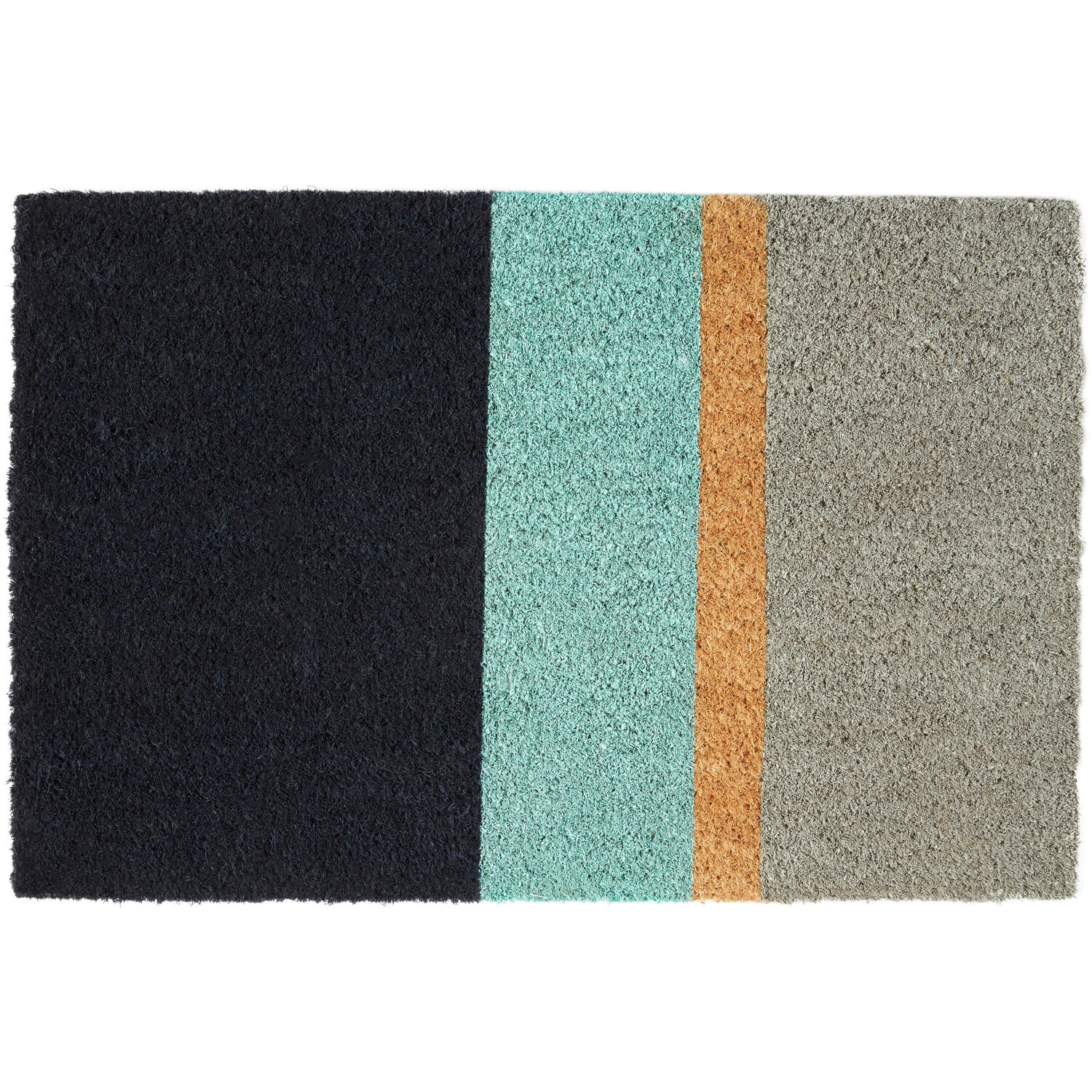 Filta Japandi Stripe Dark Doormat - Multicolour