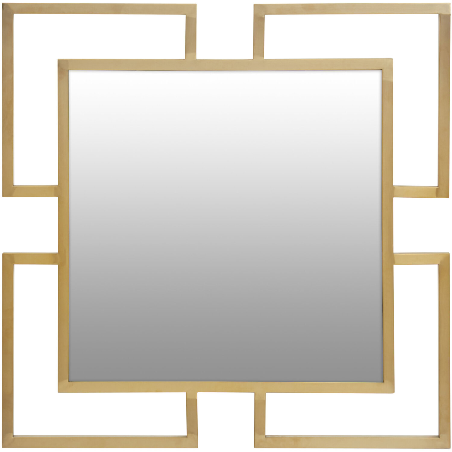 Deymonte Ornate Mirror with Gold Finish - Gold