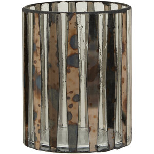 Gaia Smoked Anitque Finish Small Candle Holder