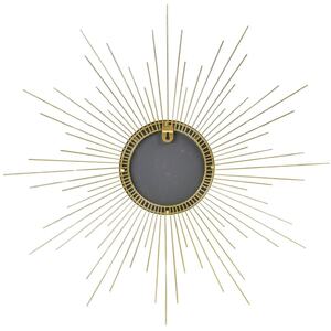 Sun Shape Gold Metal Mirror