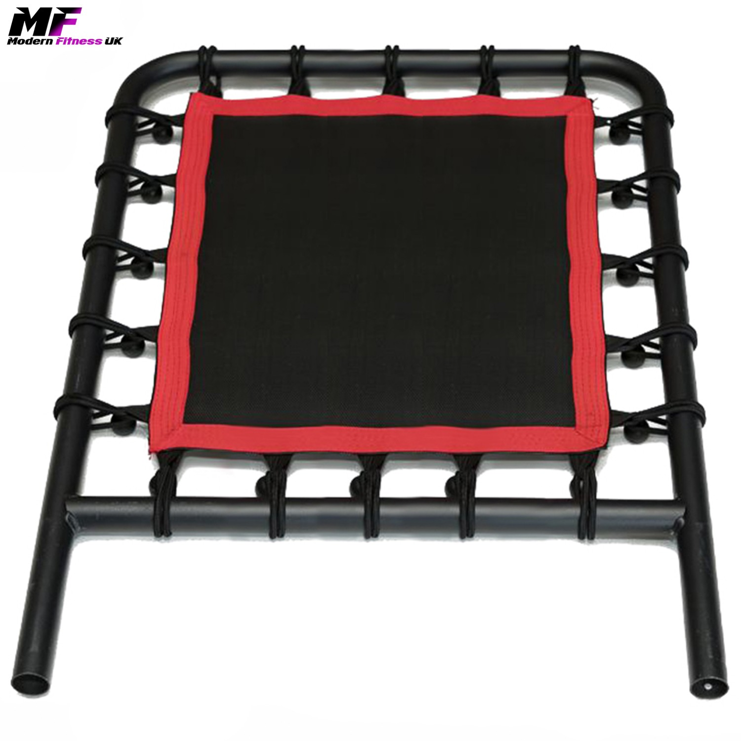 Modern Fitness Trampoline Attachment For Wooden Pilates Reformer Fitness Yoga Jump Board - Red And Black