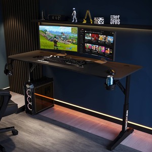 Cougar XL Height Adjustable Gaming Desk with Mousepad