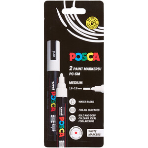 Pack of 2 Posca 5M Medium Markers
