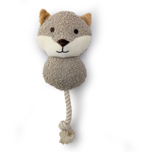 HugglePets Tiny Tails Ropey Fox Frankie Squeaky Puppy Toy