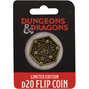 Dungeons and Dragons Class Cards and D20 Flip Coin