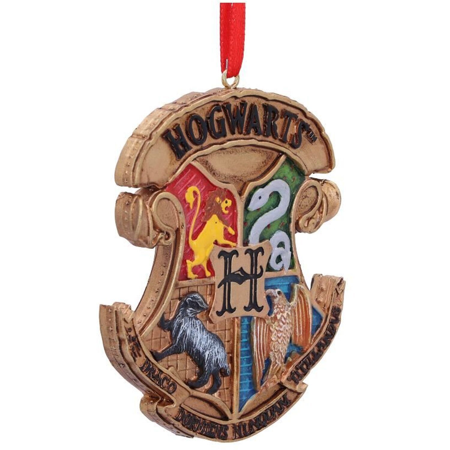 Harry Potter Hogwarts Crest Hanging Ornament - 8cm