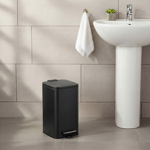 SONGMICS 8L Soft-Close Pedal Bathroom Bin